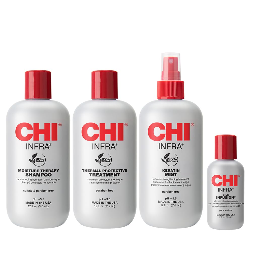 CHI Home Stylist Kit for Strengthening Hair with 4 Products
