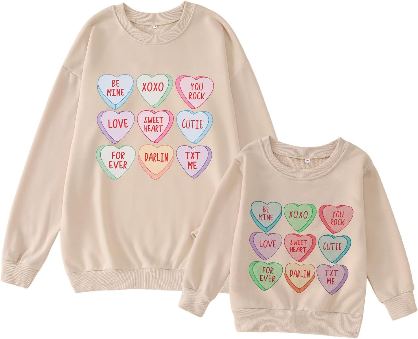 Love Heart Matching Sweatshirts by Ritatte