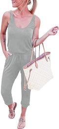 Women's Casual Tank Jumpsuit Romper - Lightweight Summer Staple