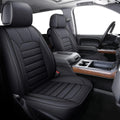 Chevy Silverado Sierra Front Seat Covers - Waterproof Faux Leather