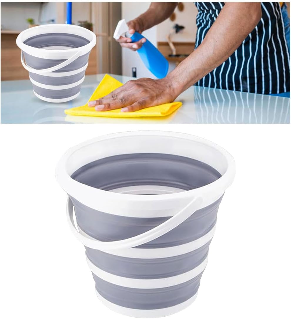 GLSOWEE 10L Collapsible Bucket: Space-Saving Auto Cleaning Essential