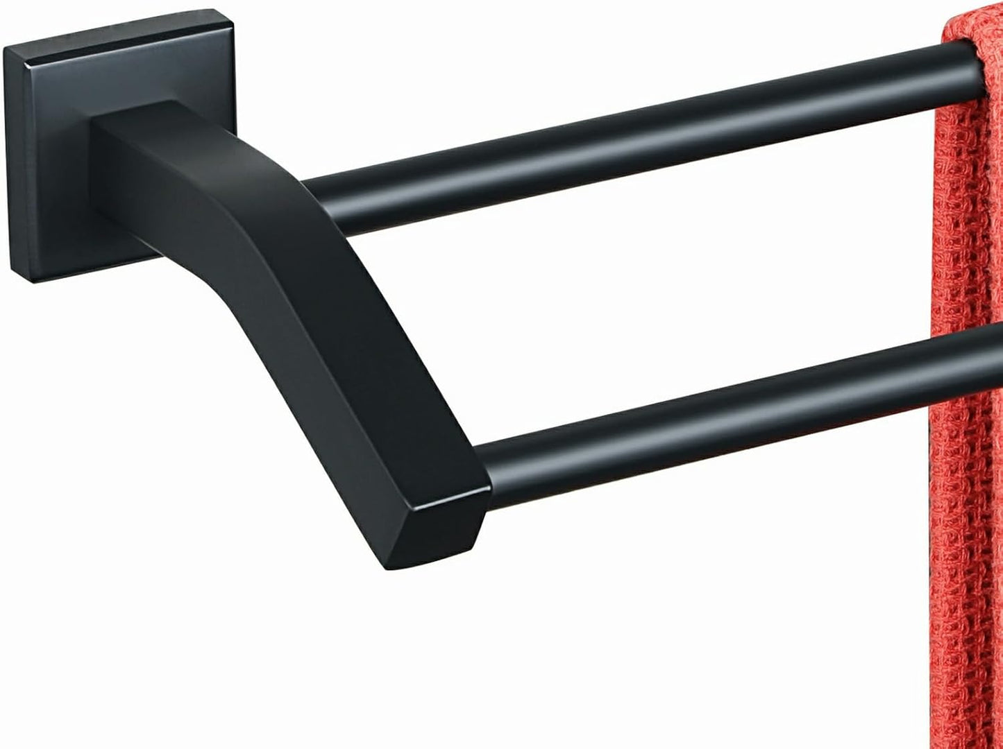 Alise Double Bath Towel Bars for Bathroom - Matte Black 28-Inch