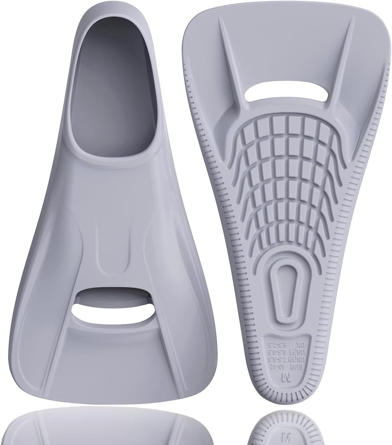 Swim Fins for Adults - Comfortable Silicone Training Fins