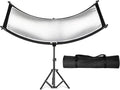 Clamshell Light Reflector Diffuser 71in x 24in - Curved Portrait
