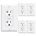 GFCI Outlet 20 Amp Tamper Resistant GFI Receptacle - Self-Test Safety