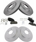 Front and Rear Ceramic Brake Pad & Rotor Kit for 2011-15 Titan/2012-15