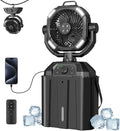 Portable Misting Fan with 25000mAh Battery and Remote Control