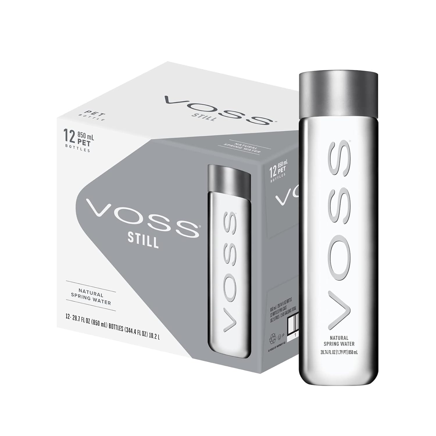 VOSS Premium Natural Water - Iconic Design - 12 Pack