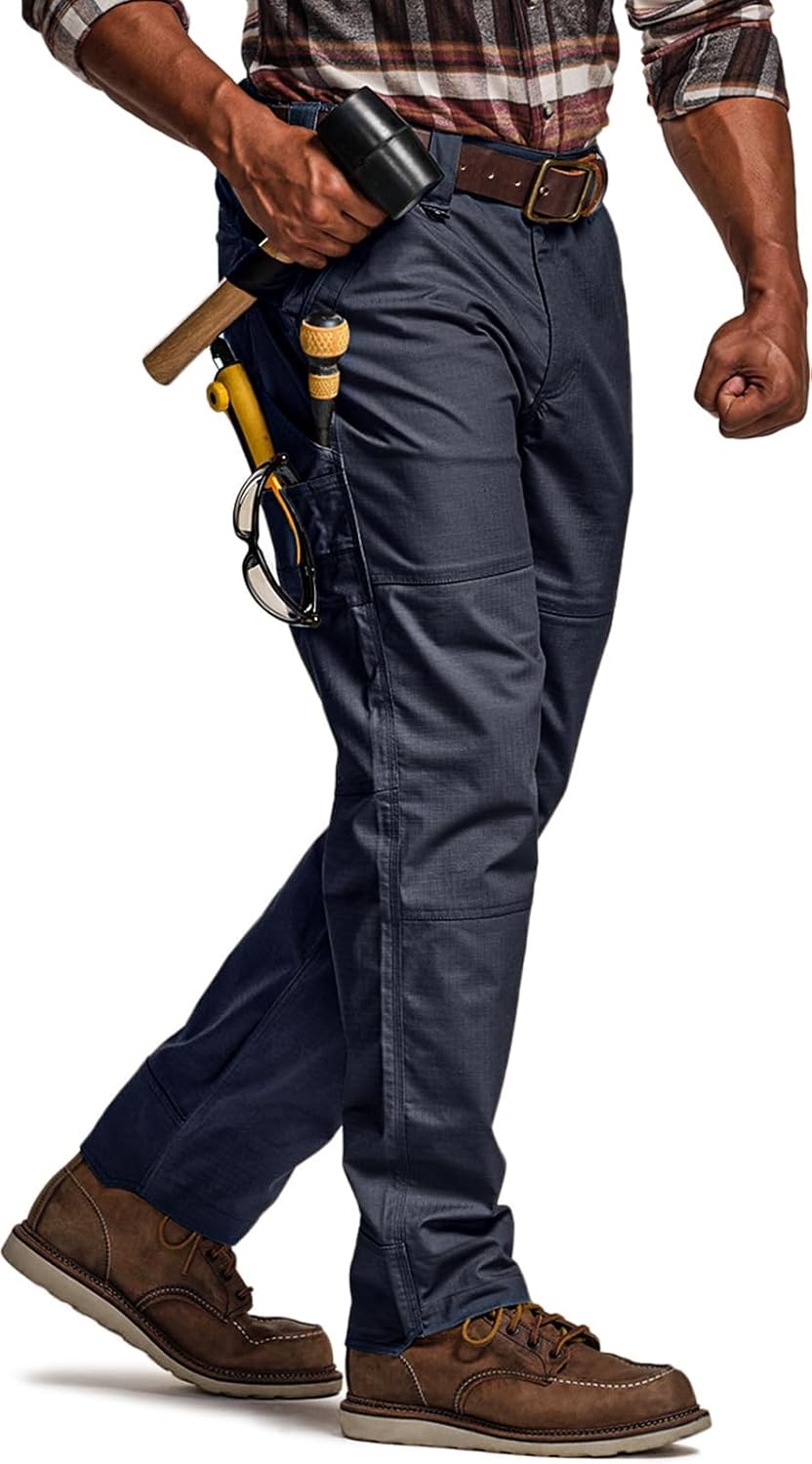 CQR Men's Quick Dry Work Pants for Tactical Outdoor Activities