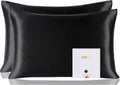 100% Mulberry Silk Pillowcase 2 Pack Queen - Soft, Hidden Zipper