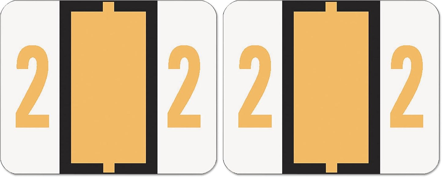 Smead BCCRN Bar-Style Color-Coded Numeric Labels for Easy Use