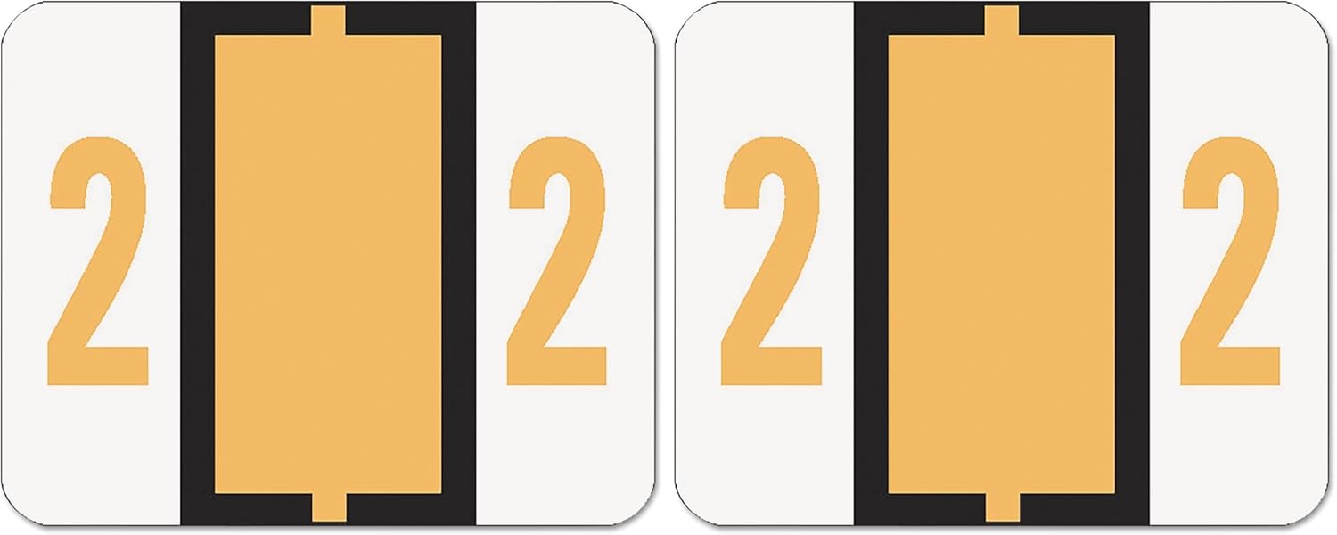 Smead BCCRN Bar-Style Color-Coded Numeric Labels for Easy Use