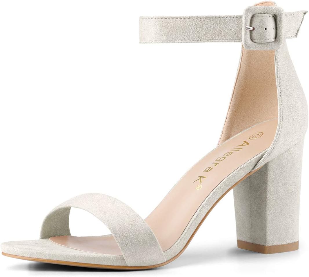 Allegra K Women's Open Toe High Chunky Heel Sandals for All Occasions