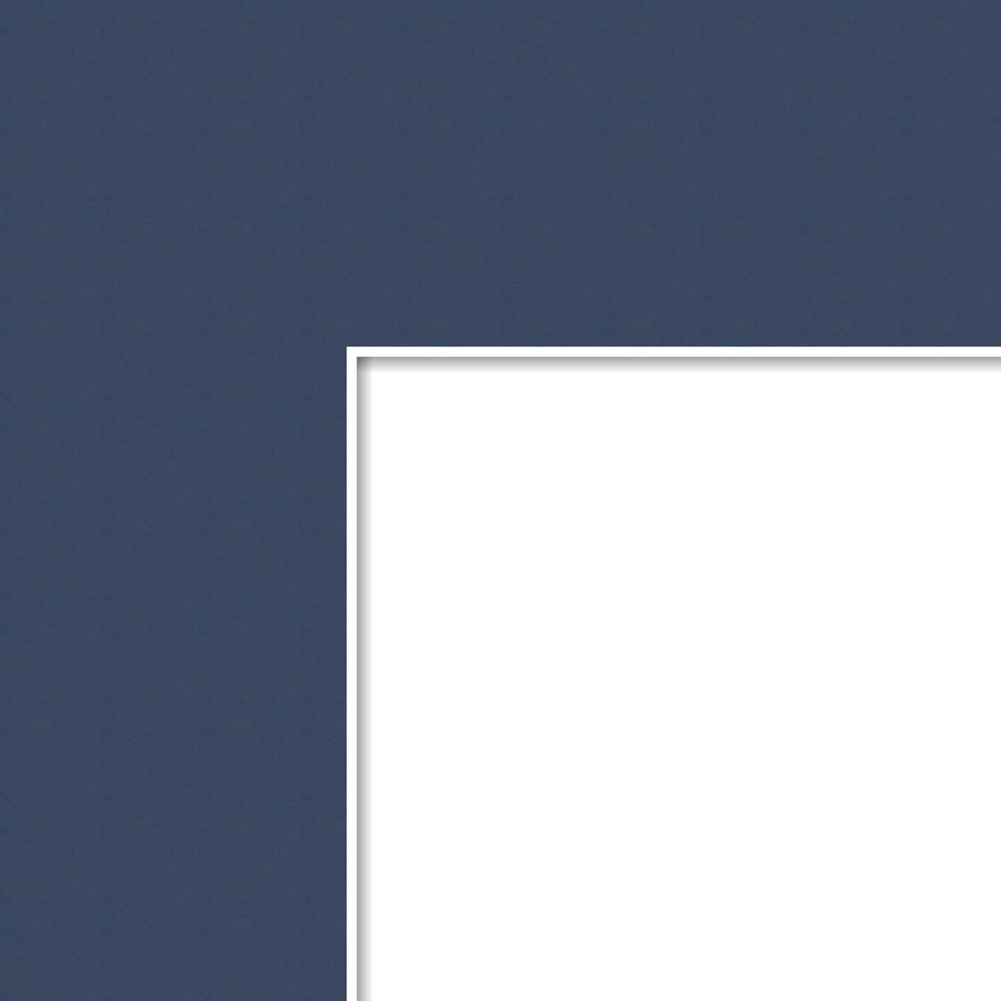 21x32 Deep Blue Custom Mat for Picture Frame with 17x28 Opening