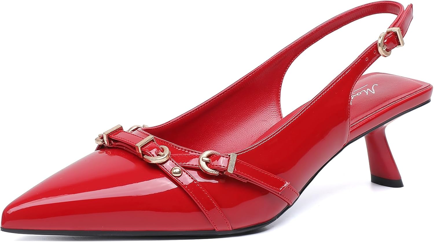 Mostrin Kitten Heels for Women: Stylish Slingback Pumps