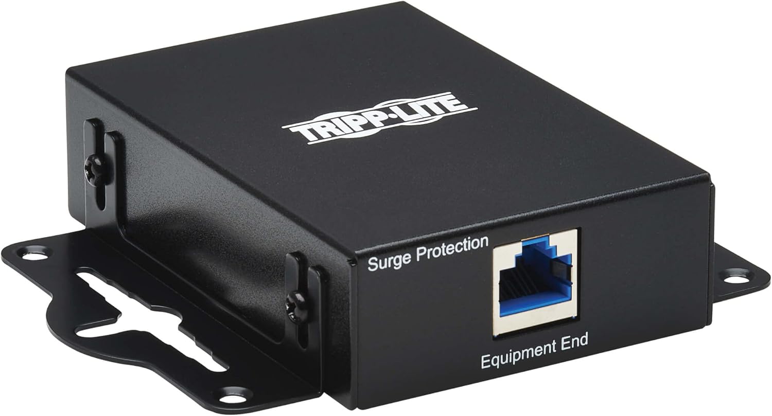 Tripp Lite in-Line Ethernet Network Surge Protector for Fast Data