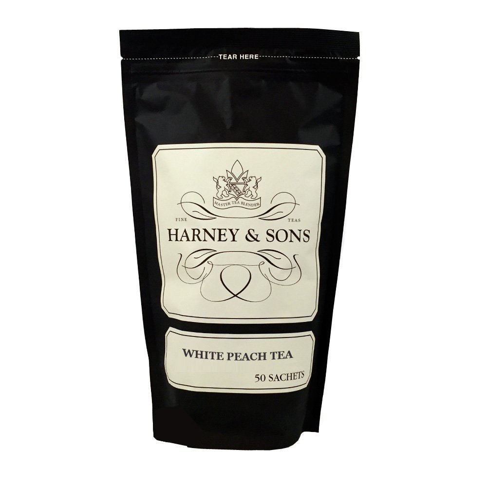 Harney & Sons White Peach Tea Pack of 10 for Tea Lovers