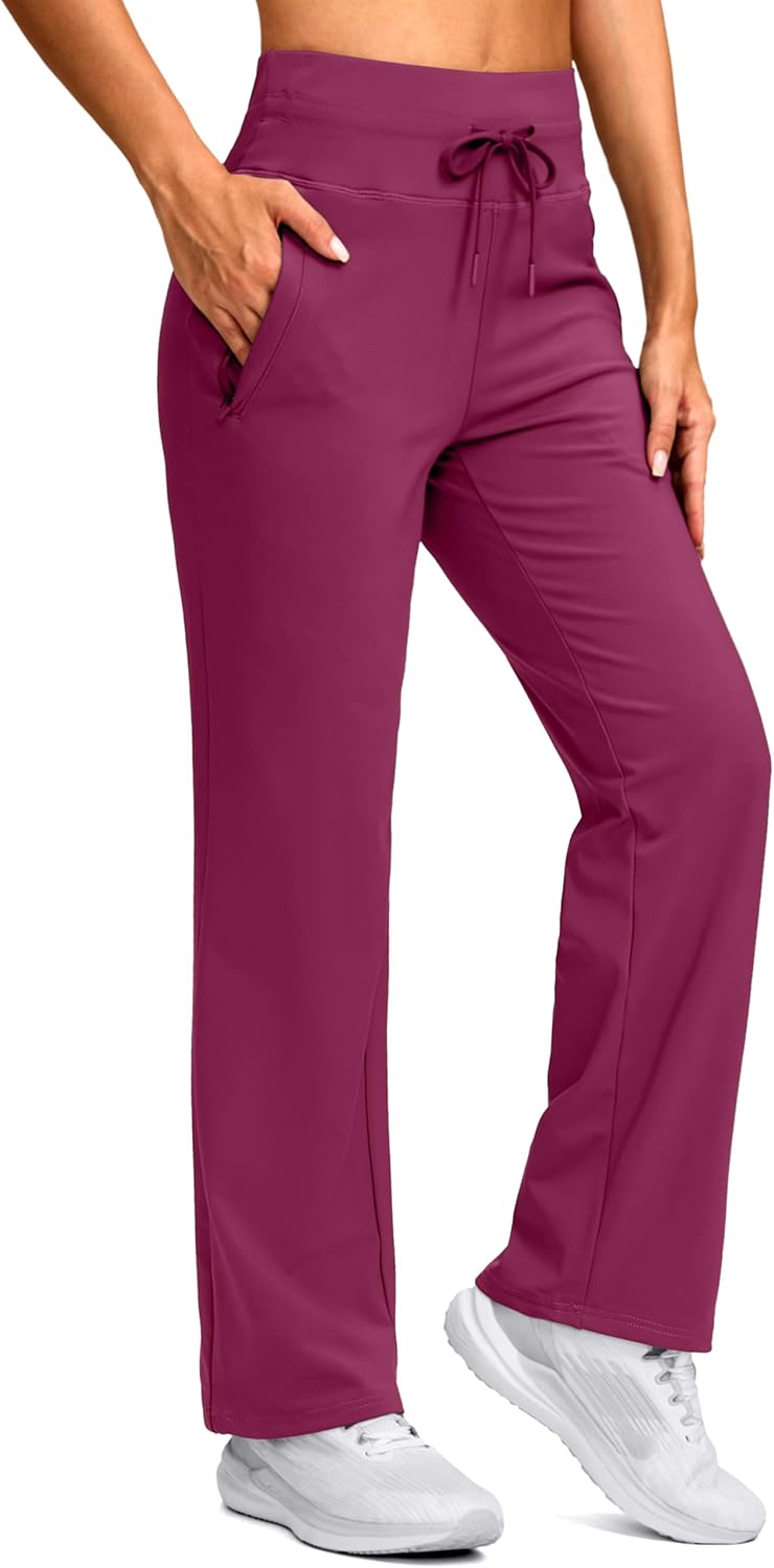 SANTINY Women's Fleece Lined Pants for Winter Activities