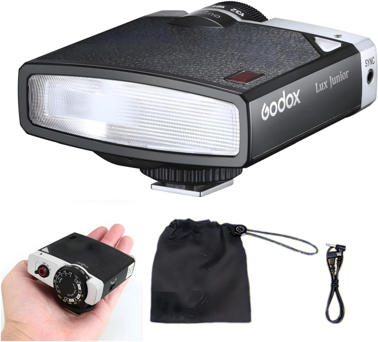 Godox Lux Junior Retro Camera Flash for Compact Photography