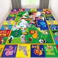 Kids Play Rug Animals ABC Educational Mat - Soft Non-Toxic Playmat