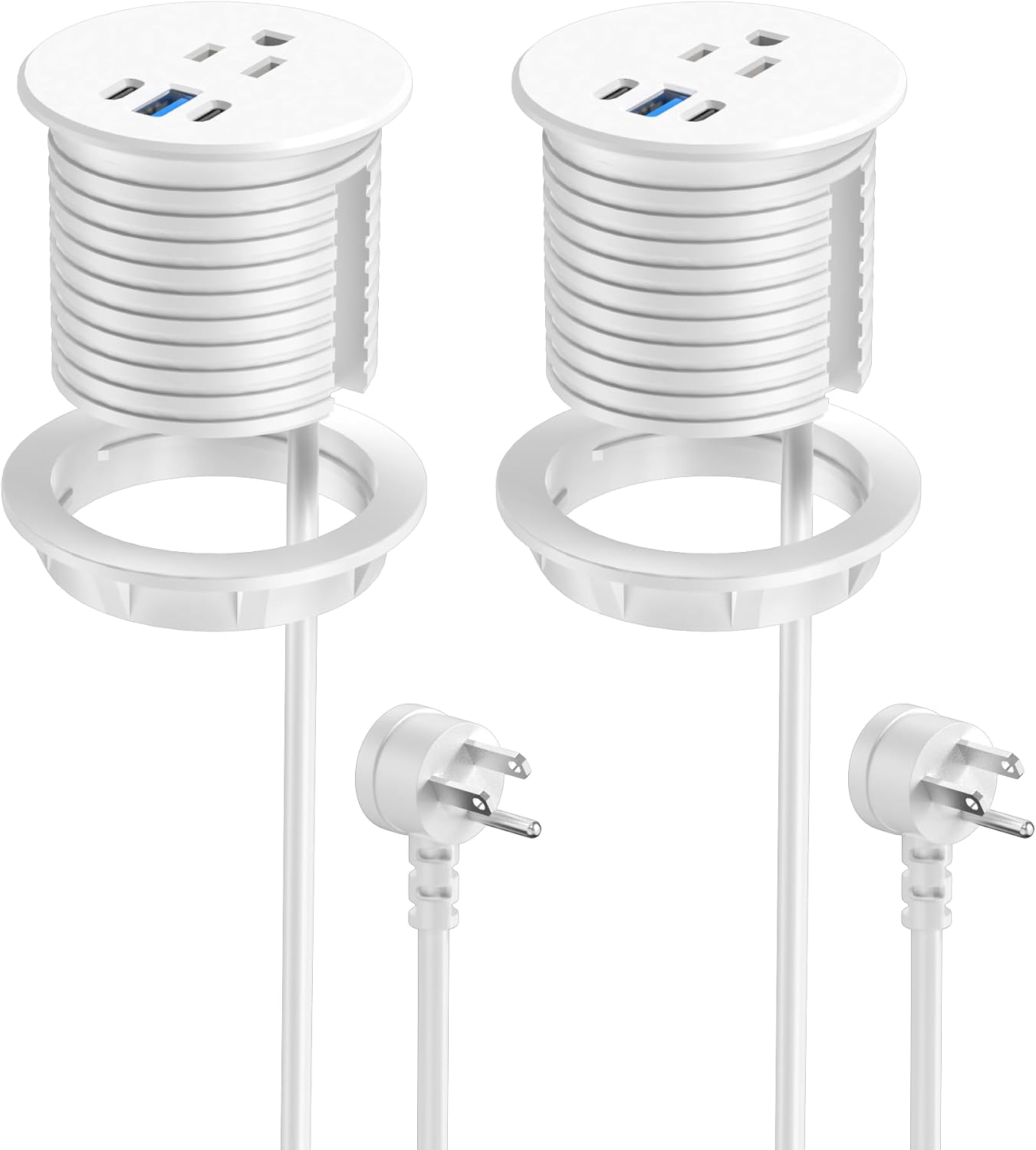 2.5 inch Power Grommet with USB-C Charging for Desktops