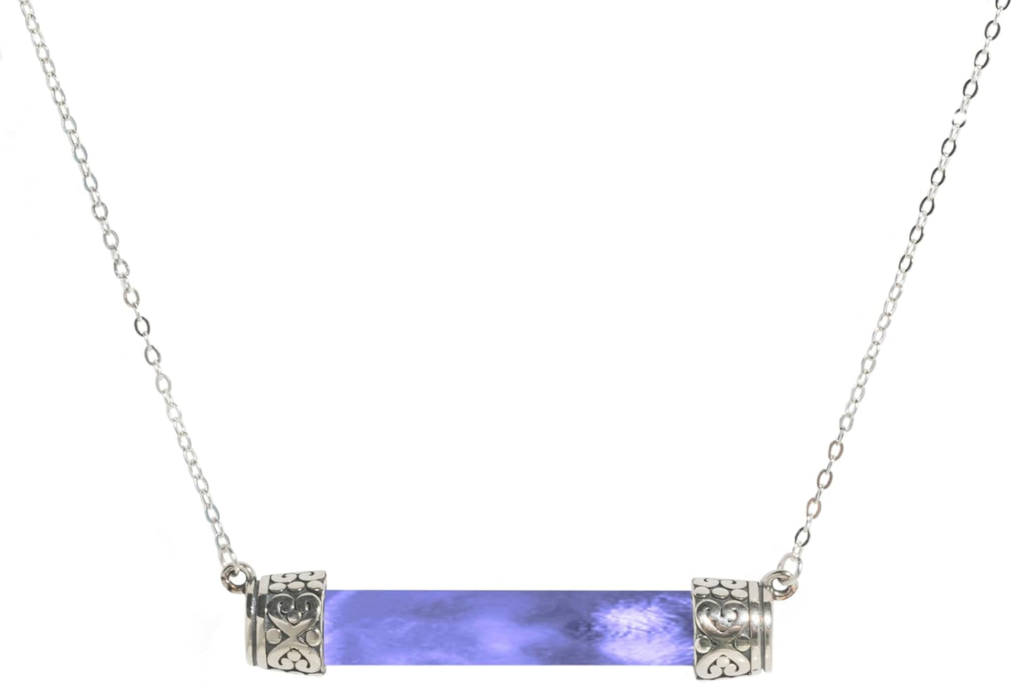 Handmade Bottoms Up Necklace with Recycled Vintage Glass