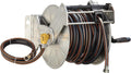 Stainless Steel Garden Hose Reel with 100 ft Hose - Easy Wind Up