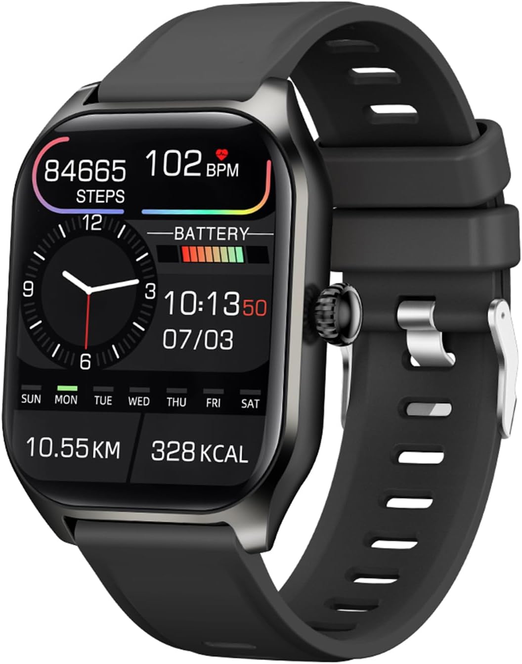 Smart Watch: Answer Calls, Fitness Tracker, Waterproof - TAIHOM