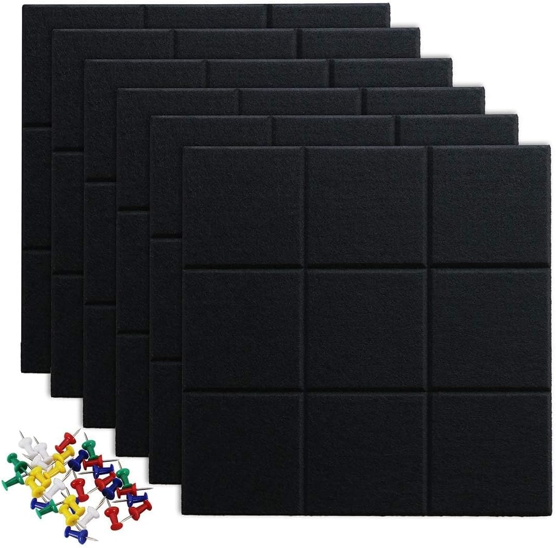 Large Cork Board Tiles for Walls - Creative Bulletin Board Set