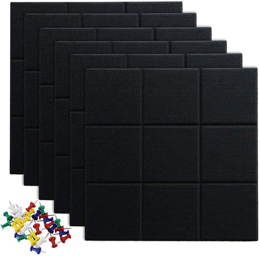 Large Cork Board Tiles for Walls - Creative Bulletin Board Set