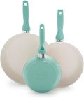 GreenPan Rio Ceramic Nonstick 7ft, 9.5ft & 11ft Frypan Set - Healthy