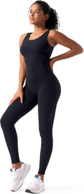 Women One-Piece Body Suit Tank Jumpsuit - Tummy Control Activewear