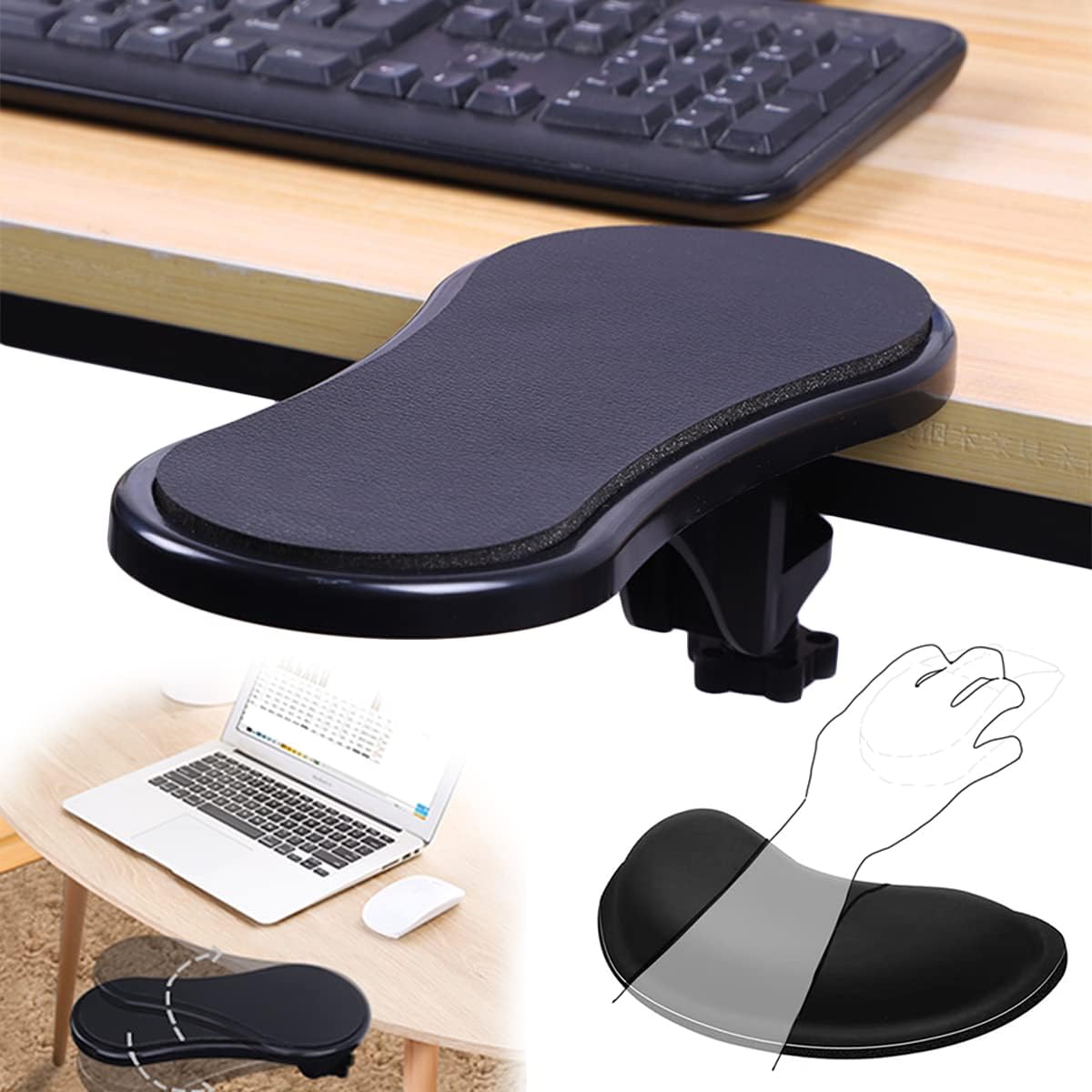 Ergonomic Armrest & Wrist Support Set by BieFuDan