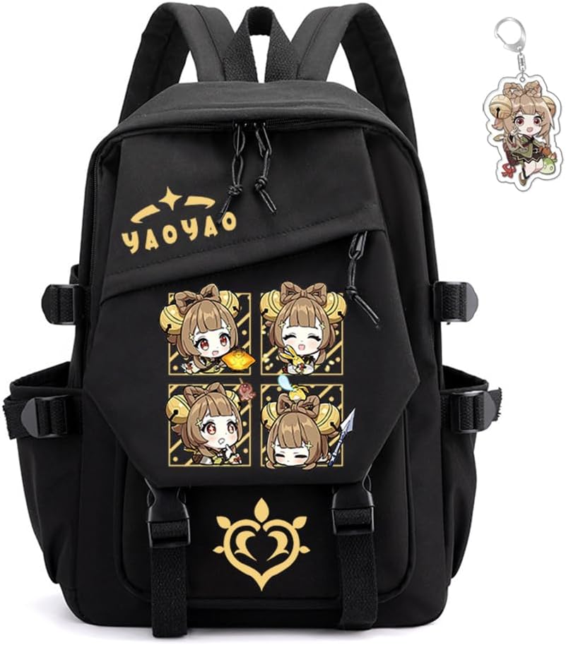 Genshin Impact Backpack Unisex Rucksack with Kawaii Design