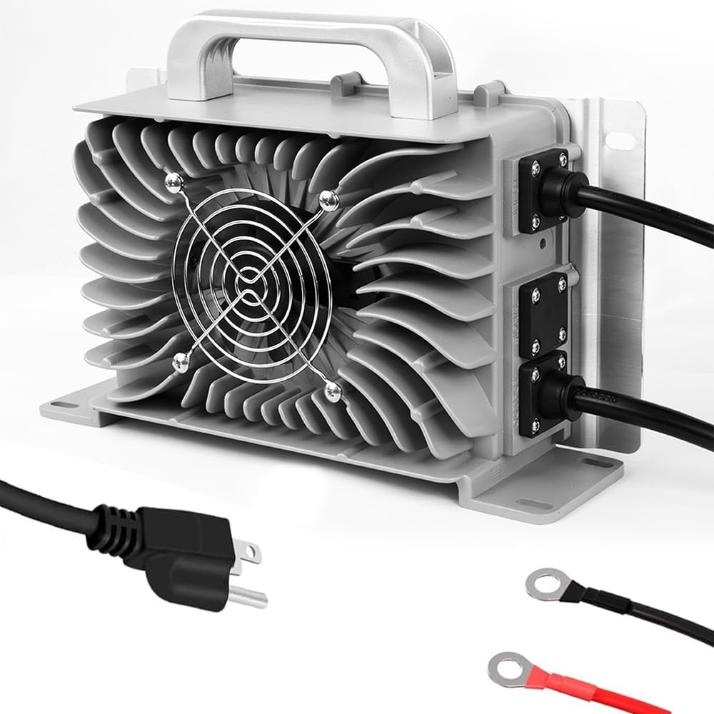 Waterproof 48V Golf Cart Battery Charger - Multi-Protection