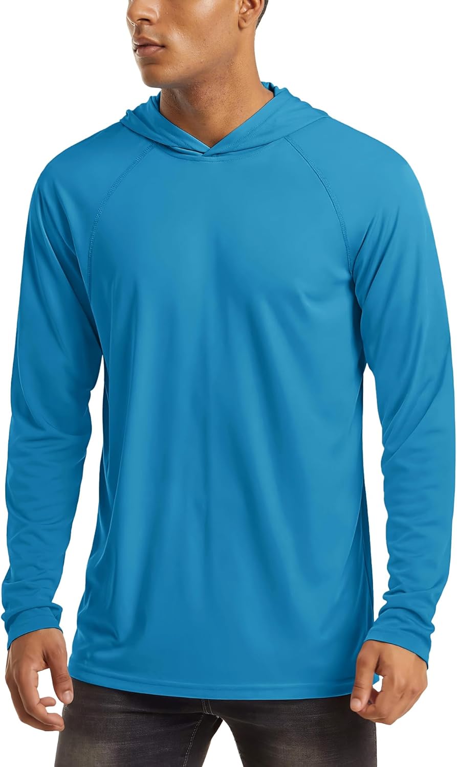 MAGCOMSEN Men's Hooded UPF 50+ Sun Protection T Shirts