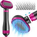 Dog Hair Dryer 2 in 1 Pet Grooming Blower with Slicker Brush - Quiet