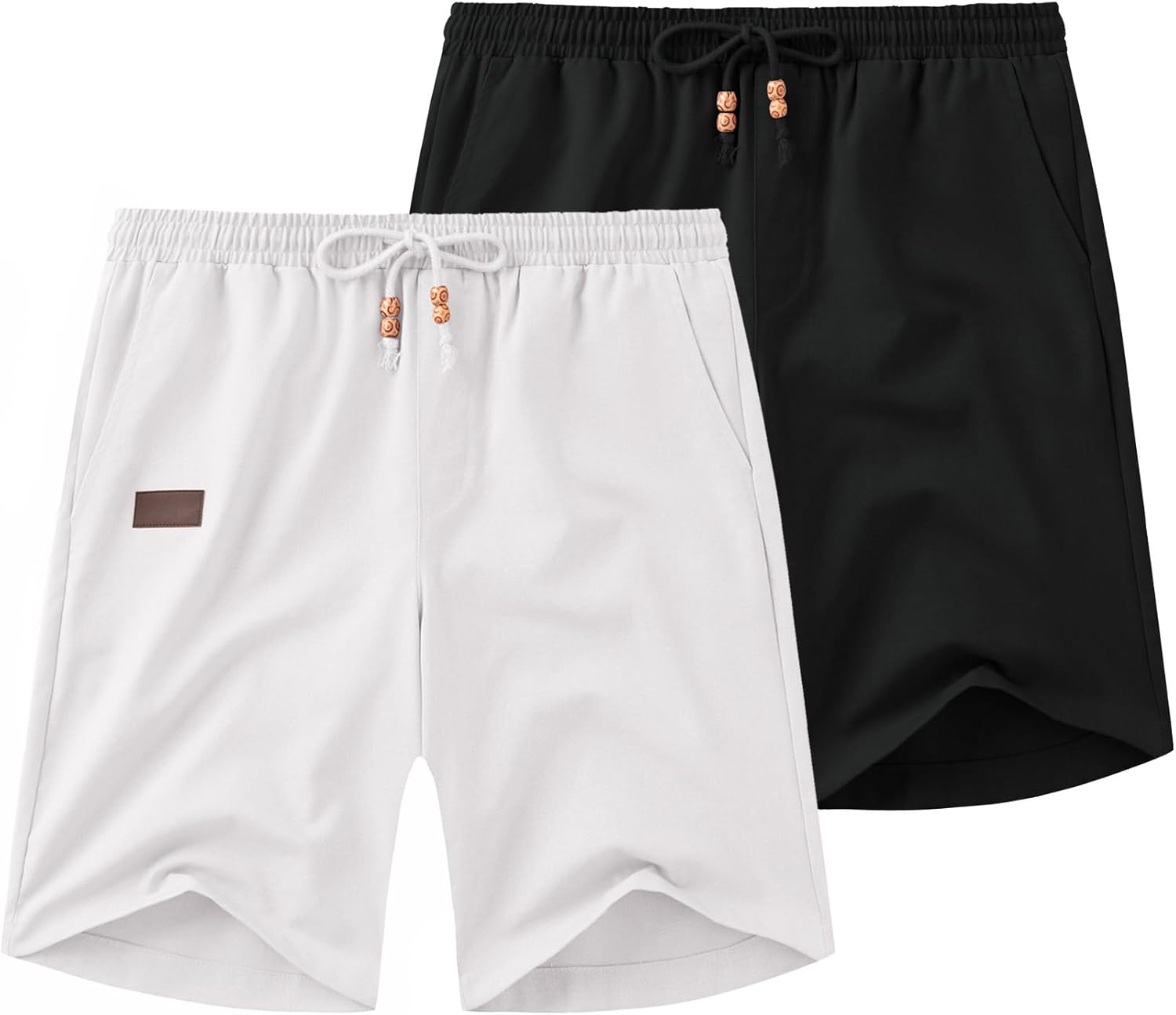 Stylish COOFANDY Mens Casual Linen Shorts for Summer Fun