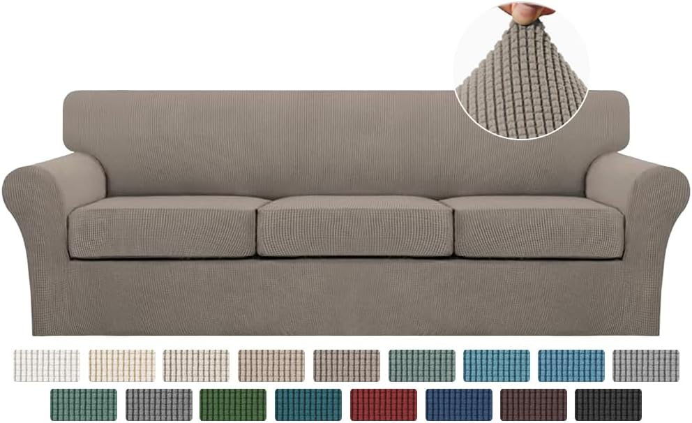 Turquoize 4 Piece Sofa Covers for 3 Cushion Couch Slipcover