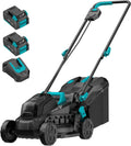 Electric Lawn Mower with Brushless Motor 13in - Quiet, Lightweight