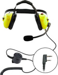 PROMAXPOWER Yellow Heavy Duty Noise Cancelling Dual Muff Headset