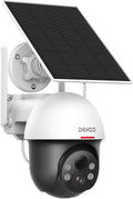 Solar Security Camera Outdoor Wireless Pan Tilt Zoom - True 2K