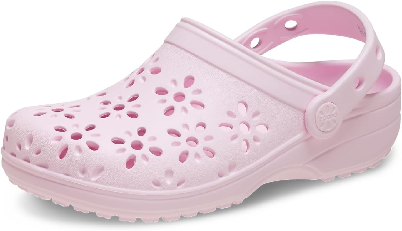 Crocs Kids' Classic Floral Design Clogs for Comfort and Fun