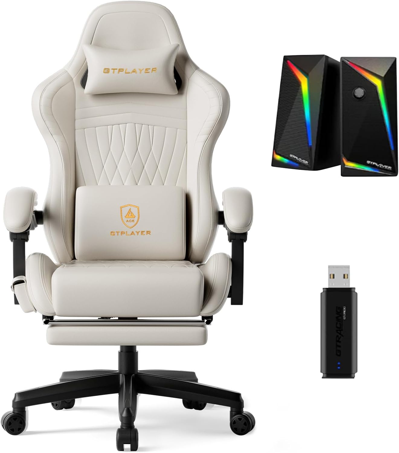 GTPLAYER Gaming Chair with Bluetooth Speakers for Ultimate Sound