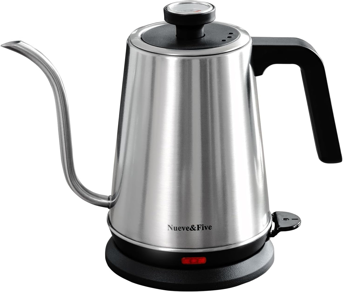 Nueve&Five Gooseneck Electric Kettle with Thermometer for Tea