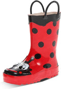 Kids Waterproof Rain Boots with Easy Pull Handles - Premium Style