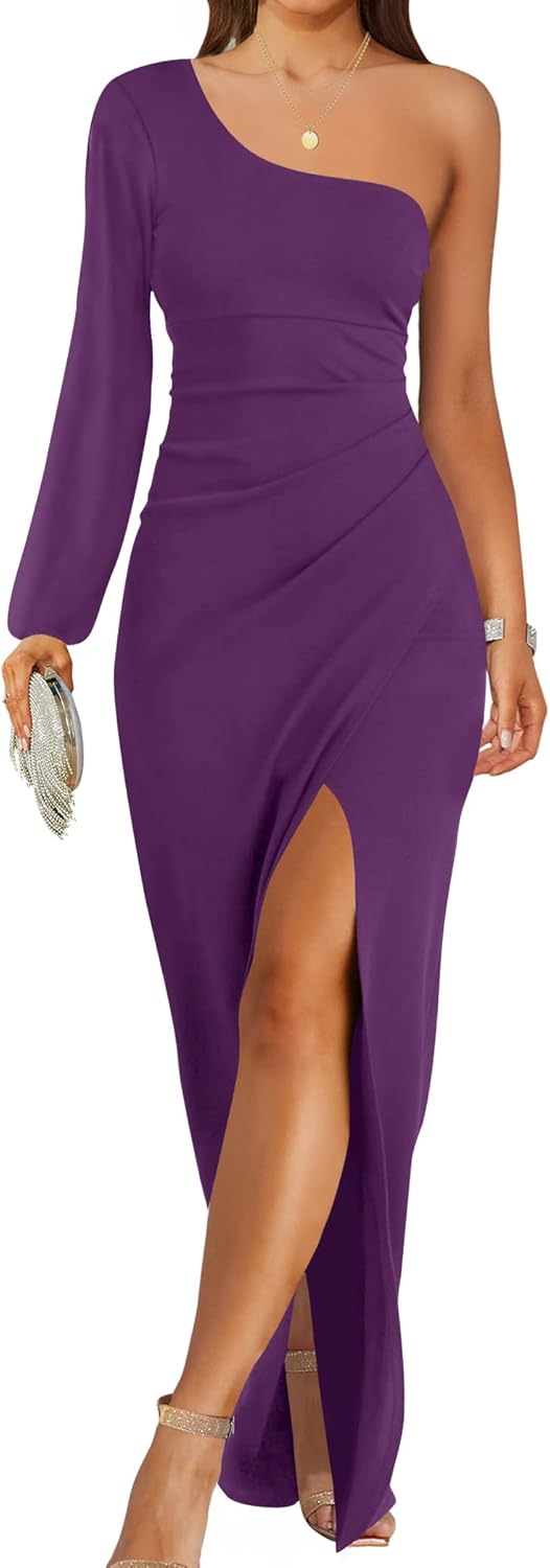 ZESICA Women's One Shoulder Long Sleeve Cocktail Dress Review
