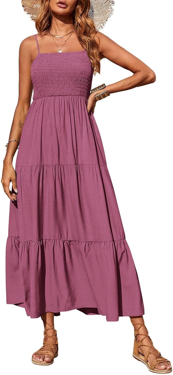 PRETTYGARDEN Women's Summer Maxi Dress for Casual Beach Wear