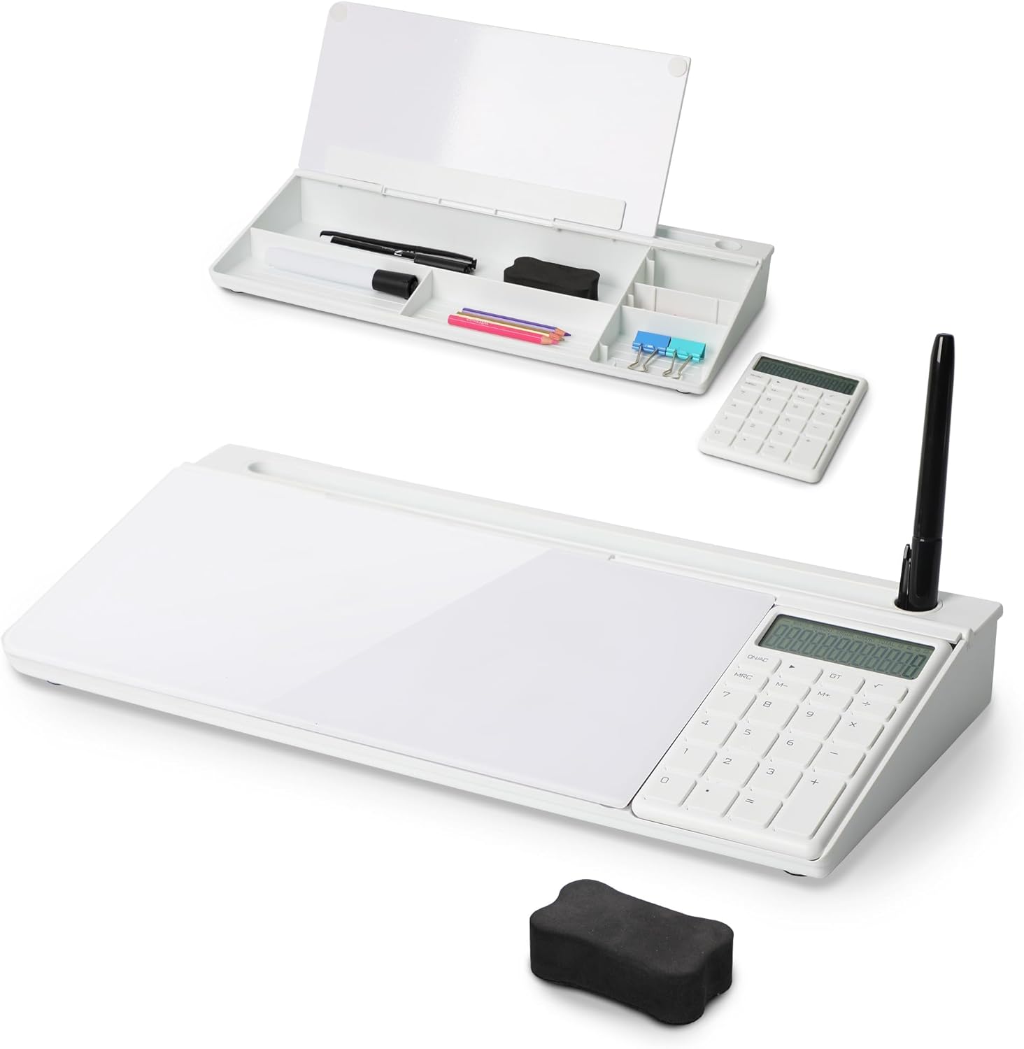 SHANTRA 16'' Desk Whiteboard - All-in-One Organizer