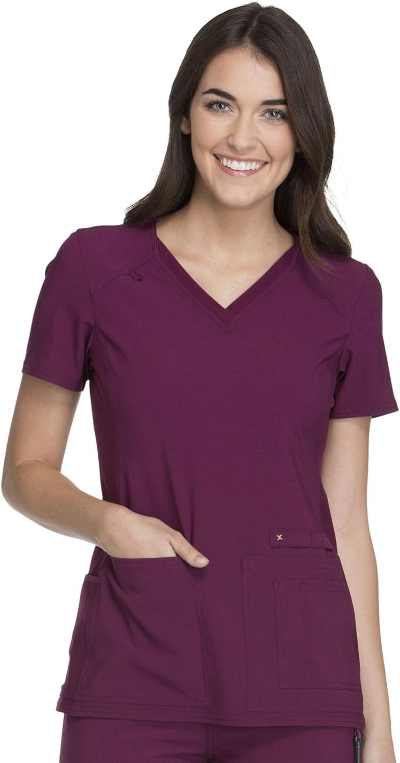 Cherokee Women's Medical Scrub Top with V-Neck and Pockets